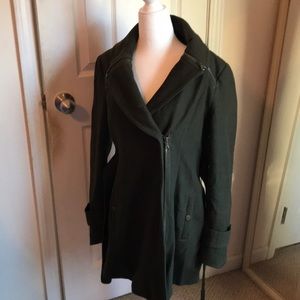 Army green wool jacket